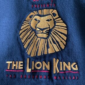 The Lion King Embroidered Logo Sweatshirt - Black & Gold